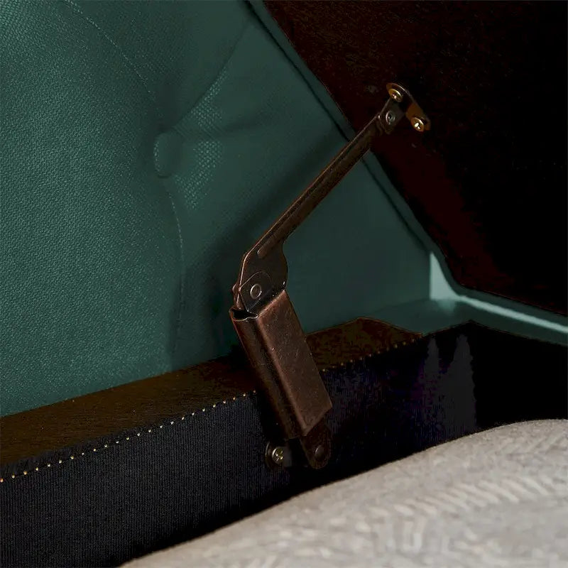 Sitzbank für Schlafzimmer, am Fußende des Bettes, mit gerollten Armlehnen, Samt-Ottomane, lange Bank