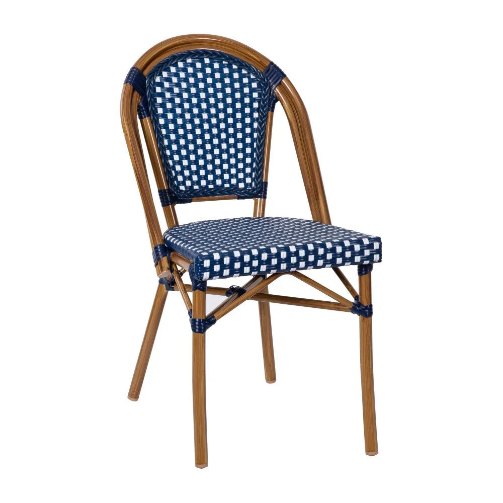 Bistro-Set für den Innen- und Außenbereich mit Tisch und vier Stühlen