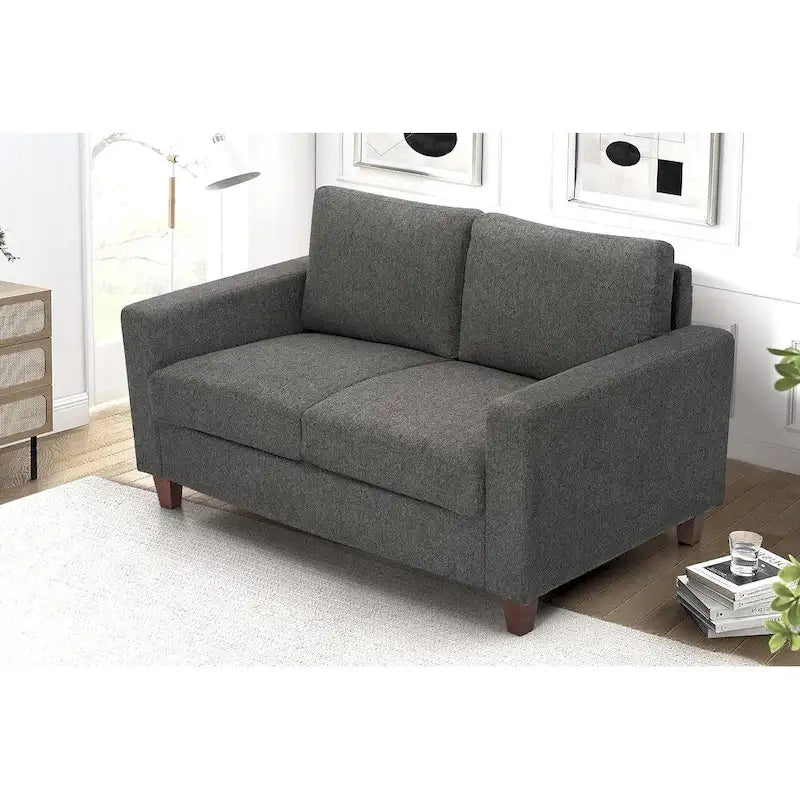 Miles Mid Century Modern Zweisitzer-Sofa mit Wendekissen Groß