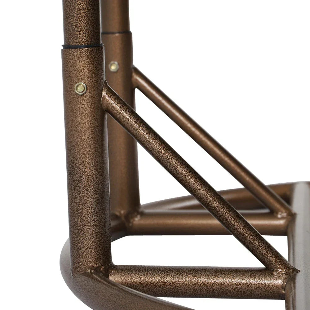 LeisureMod 2-Personen Hängesessel Ei mit Gestell - Outdoor/Indoor Rattan Korb Terrassen Schaukel Hängematte Liege mit Kissen