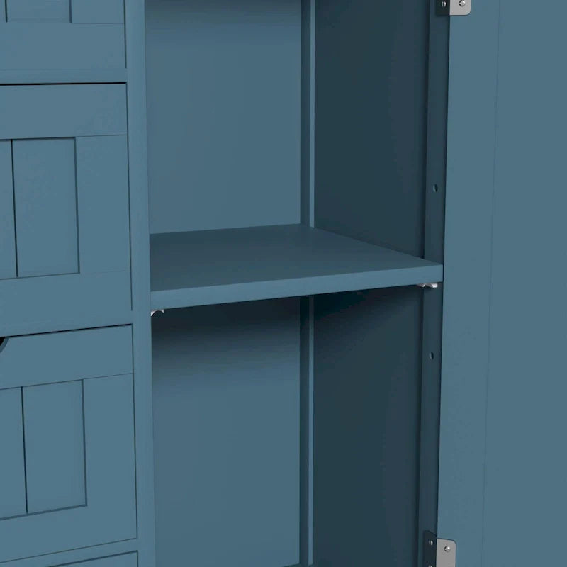 VEIKOUS Badezimmer-Bodenschrank mit 4 Schubladen