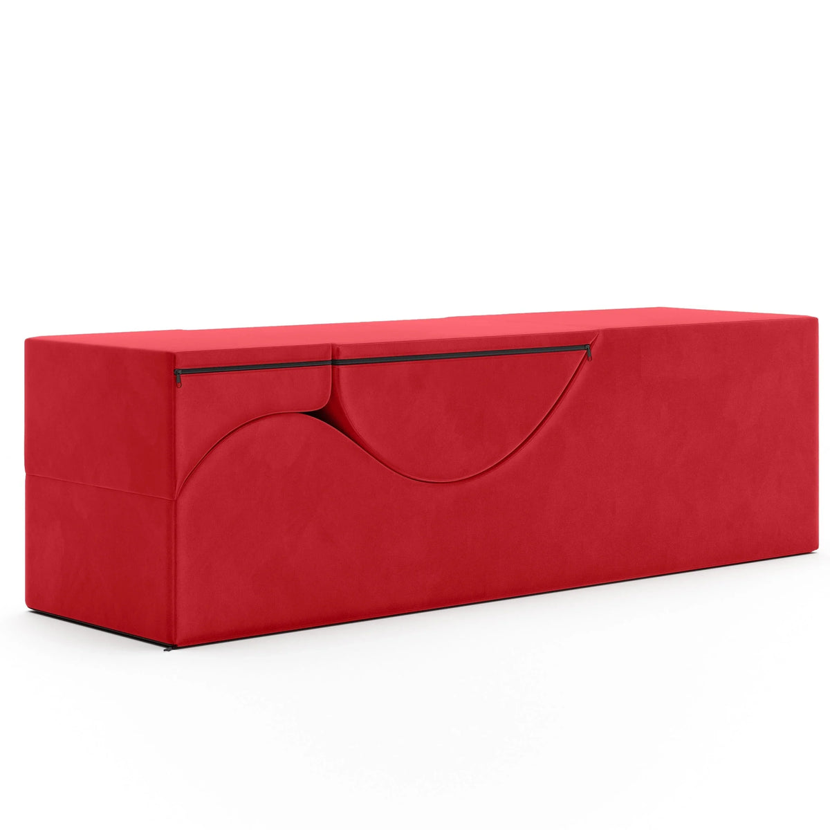 Avana Kami umwandelbare Chaise / Yoga & Massage – 2-in-1-Ottomane mit verdeckter ausklappbarer Yoga-Liege, Microvelvet – N/A
