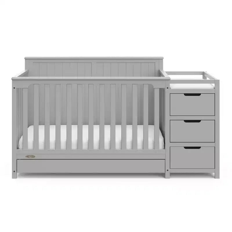 5-in-1 umbaubares Babybett und Wickeltisch mit Schublade