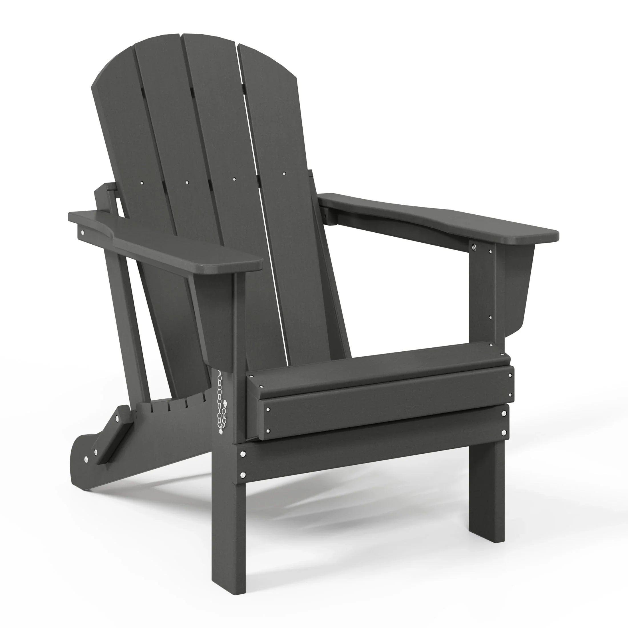 Polytrends Laguna Faltbarer Adirondack-Stuhl für den Außenbereich, wetterfest und lichtbeständig
