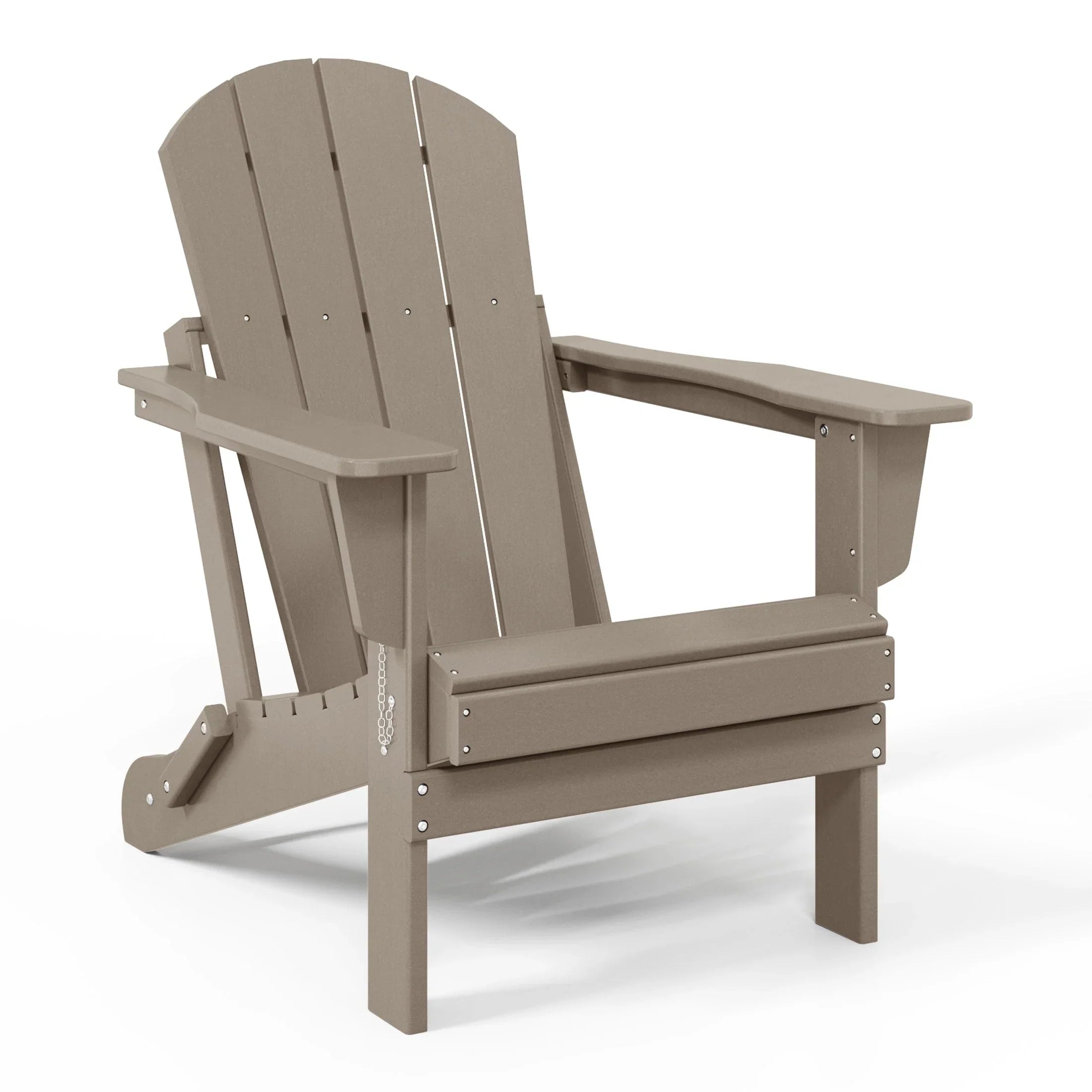 Polytrends Laguna Faltbarer Adirondack-Stuhl für den Außenbereich, wetterfest und lichtbeständig