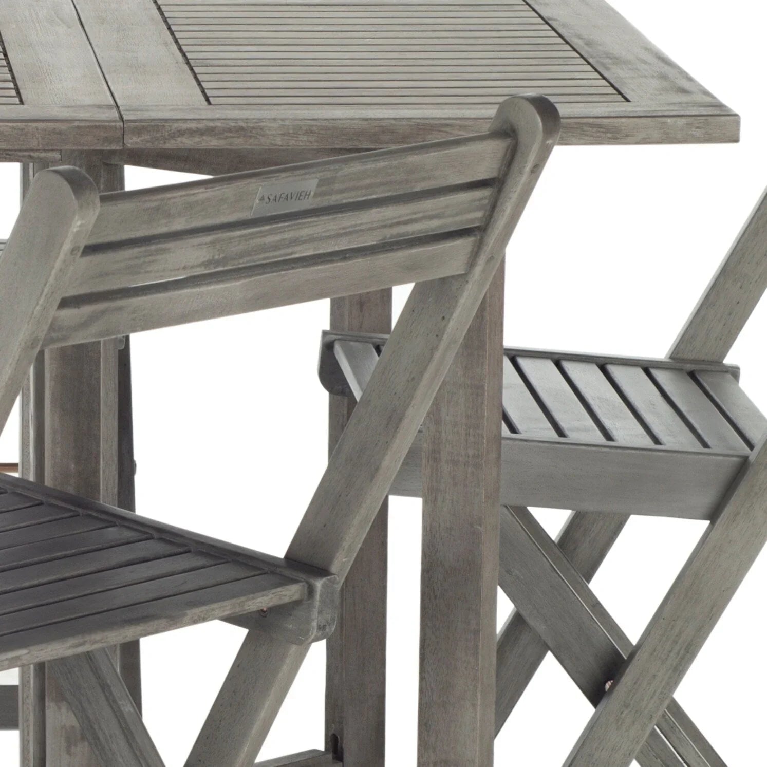 SAFAVIEH Outdoor Brandy 5-teiliges Outdoor-Esstisch-Set – 43Bx35Tx29H