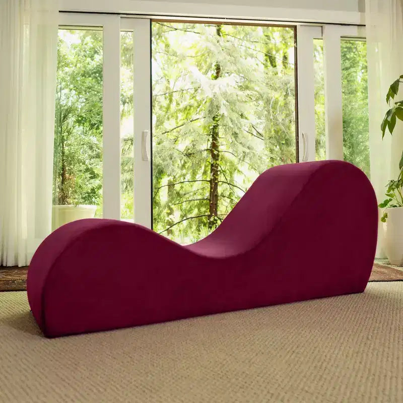 Avana Sleek Yoga-Chaiselongue – hergestellt in den USA – ideal zum Dehnen, Entspannen, Trainieren und mehr, 60T x 18B x 26H Zoll, Hellgrau