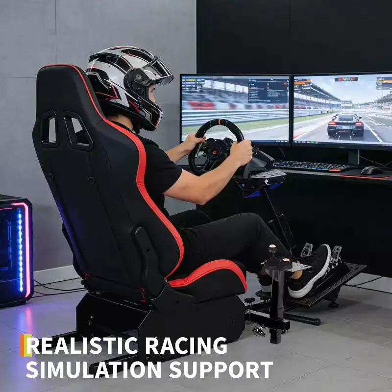 Faltbares Rennsimulator-Cockpit, Verstellbarer Lenkradständer für G29/G920/G923, passend für Thrustmaster, Fanatec, Hori, Mad Catz, Pedalwinkel verstellbar