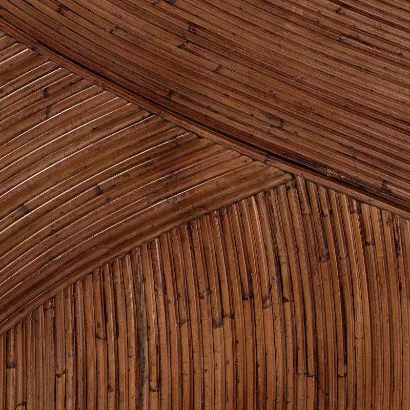 bali & pari King Elettra Rattan-Kopfteil: handgefertigt, keine Montage, Bohème-Design