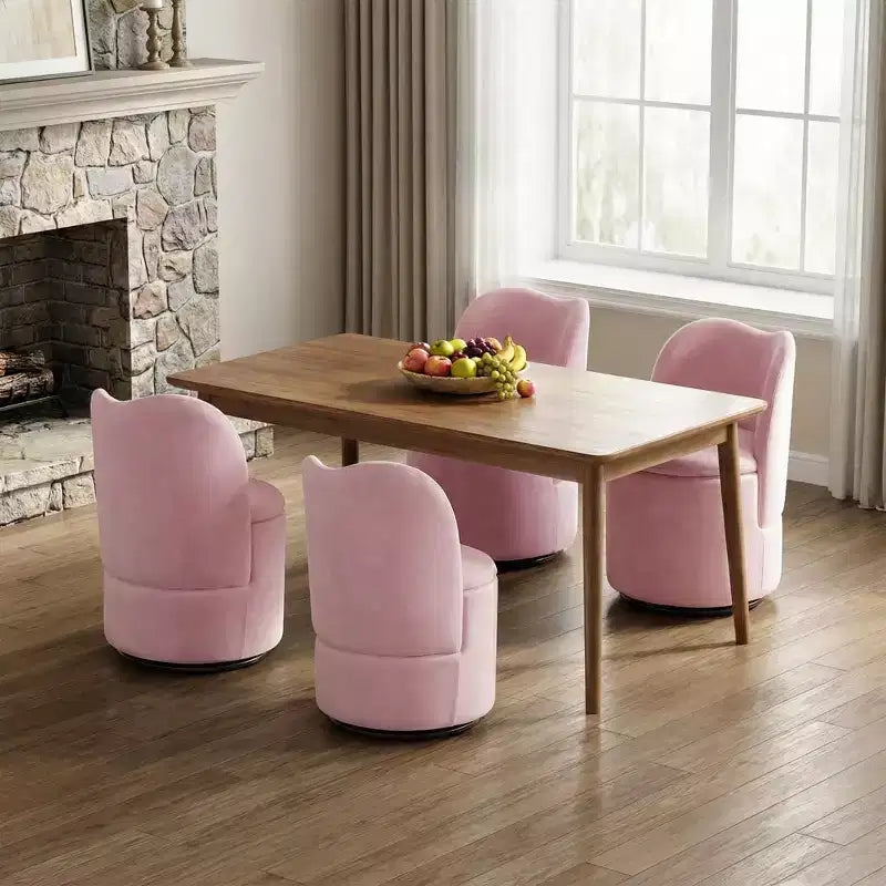 Drehbarer Schminkstuhl mit Stauraum, gepolsterter runder Make-up-Hocker mit Rückenlehne, weich gepolsterter Fass-Akzent-Sessel für Schlafzimmer und Wohnzimmer