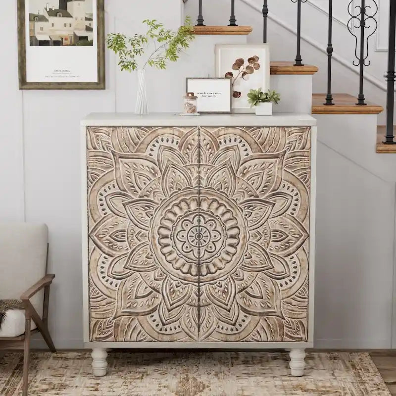 COSIEST Vintage-Sideboard, Aufbewahrungsschrank und Anrichte