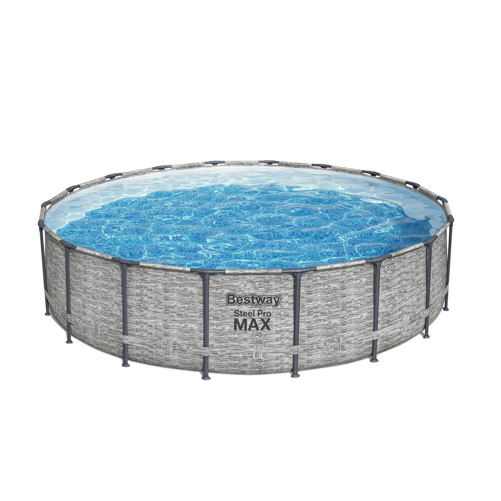 Bestway Steel Pro MAX Rundschwimmbecken Aufstellpool mit Pumpe & Abdeckung