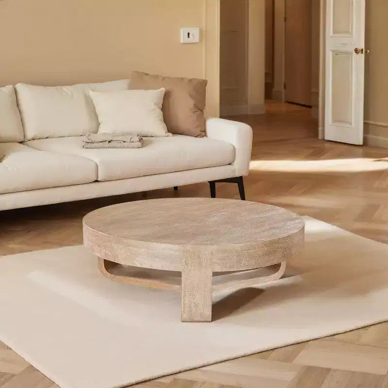 Royal Hampton Couchtisch, rund, 32 Zoll, mit offenem Kufengestell