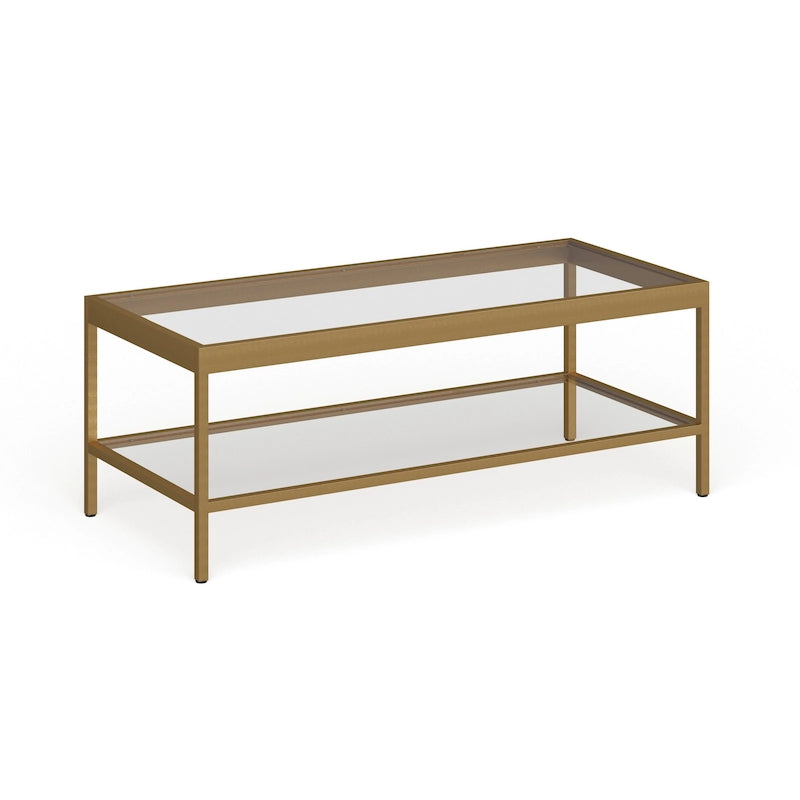 Alexis Couchtisch aus Metall und Glas