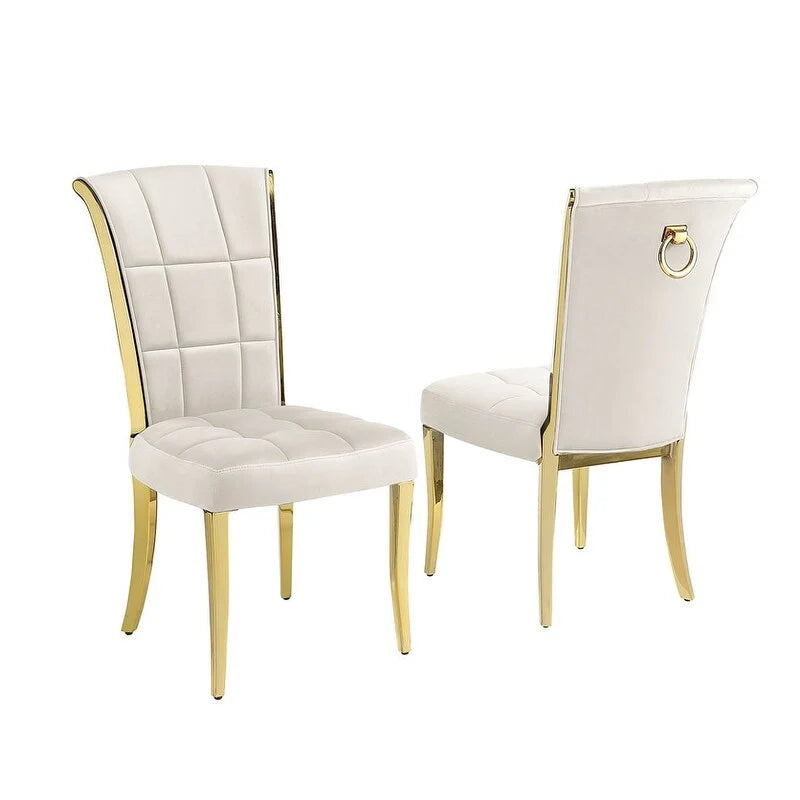 Beste Qualität Möbel D325-SC324-7 5-teiliges rundes Esszimmer-Set