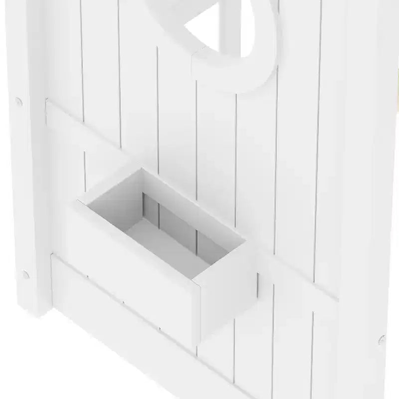 Twin/Full Size Hausbett Plattform-Bettrahmen Kleinkind-Bodenbett Kinder Montessori Bett Spielhausbett mit Ablagefach – ModernLuxe