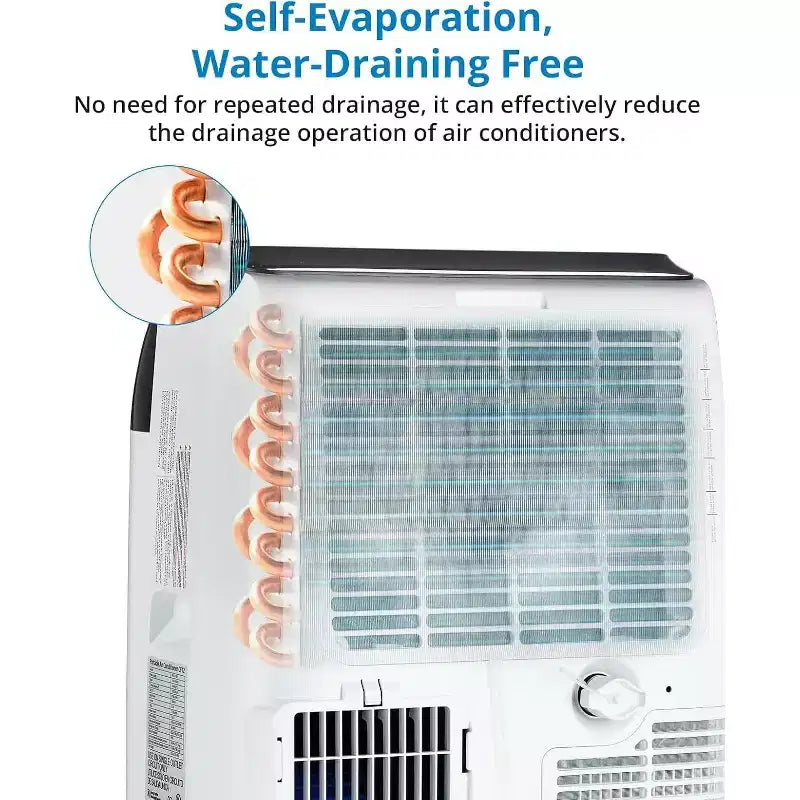 14000 BTU mobile Klimaanlage 3-in-1 AC-Gerät für Räume bis zu 70 m² mit Entfeuchter