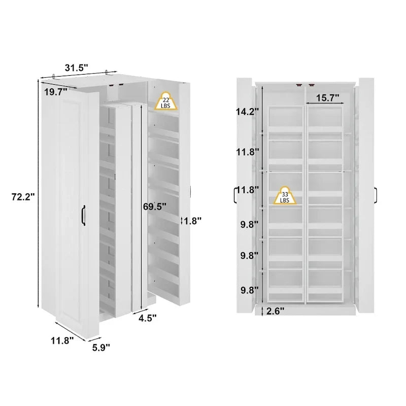 Vielseitiger Küchenorganisator: Kompakter 80-cm-Schrank mit intelligenter Aufbewahrung