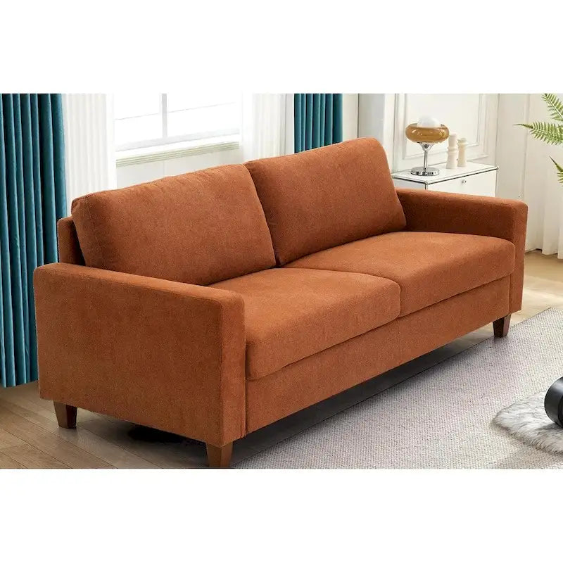 Miles Mid Century Modern Zweisitzer-Sofa mit Wendekissen Groß