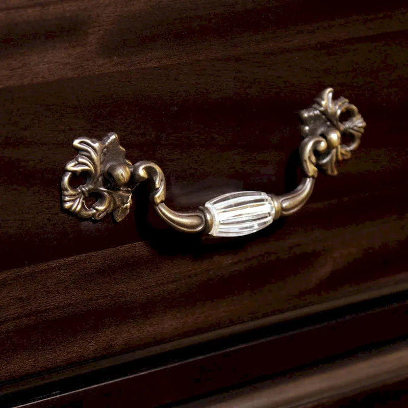Vame Traditioneller 2-teiliger 9-Schubladen-Wäscheschrank und Spiegel von Furniture of America