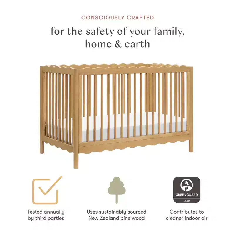 Babyletto Swell 4-in-1 umwandelbares Kinderbett mit Umbausatz zum Kleinkindbett