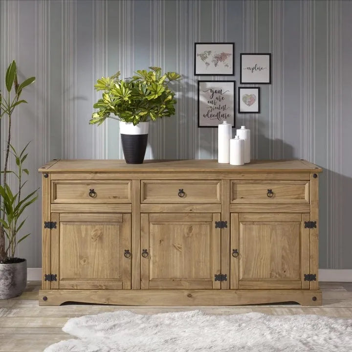 65 Holz-Buffet-Sideboard Bauernhaus - Corona Kollektion
