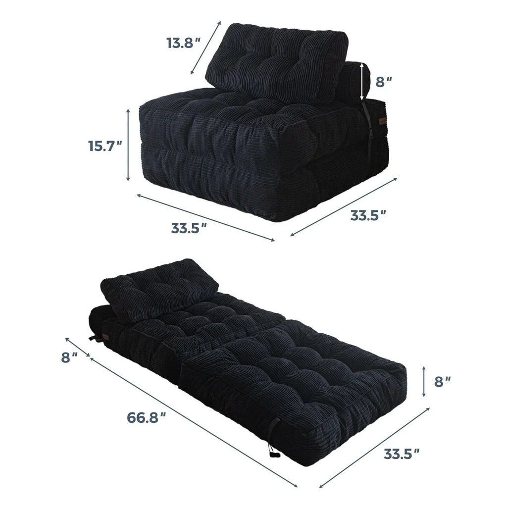 8 Kord-Klappsofa, Einzel