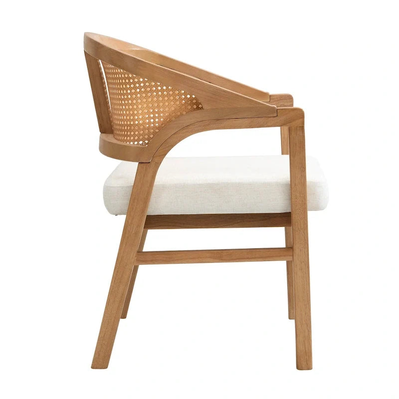 Christopher Knight Home - Esszimmerstuhl mit Rohrgeflecht (2er-Set)