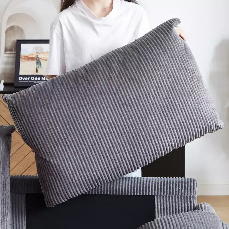 64.5 3-in-1 Schlafsofa aus Kord mit Ausziehbett
