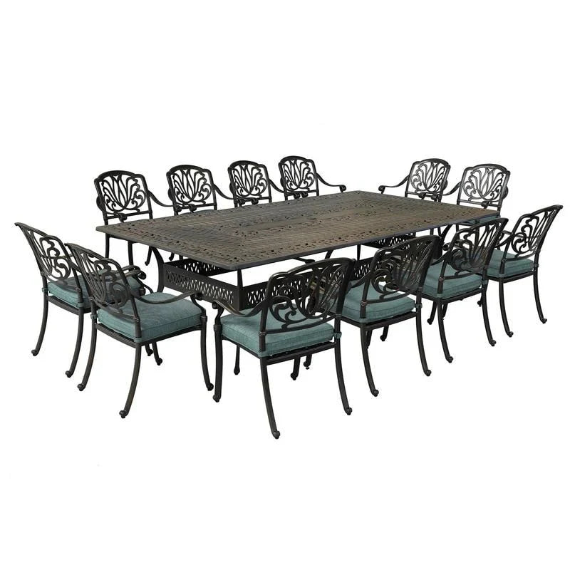 Manasquan 13-teiliges Essgruppe aus Gunmetal Aluminium von Havenside Home