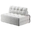 Klappbares Cord-Schlafsofa Futon, wandelbarer Bodenschlafsessel mit Kissen & Rückenlehne