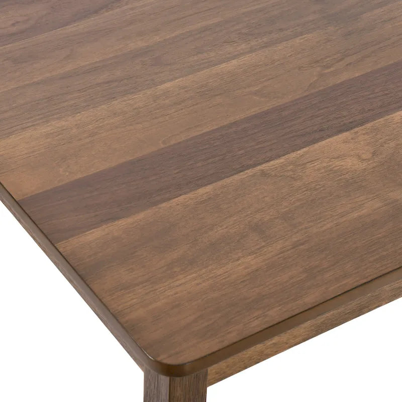 5-teiliges Esszimmerset aus Massivholz 47L (1 Tisch + 4 Stühle mit Sprossenrückenlehne)