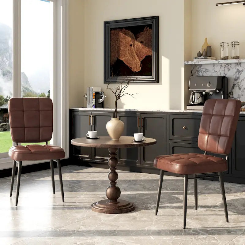 Moderne Esszimmerstühle 2er/4er/6er/8er Set, Polsterstühle mit dickem Kissen für Esszimmer