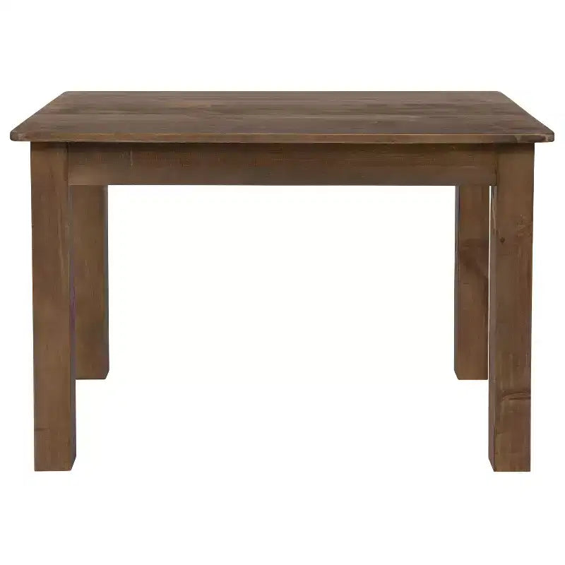 Flash Furniture 46 x 30 rechteckiger Esstisch aus massiver Kiefer im Landhausstil