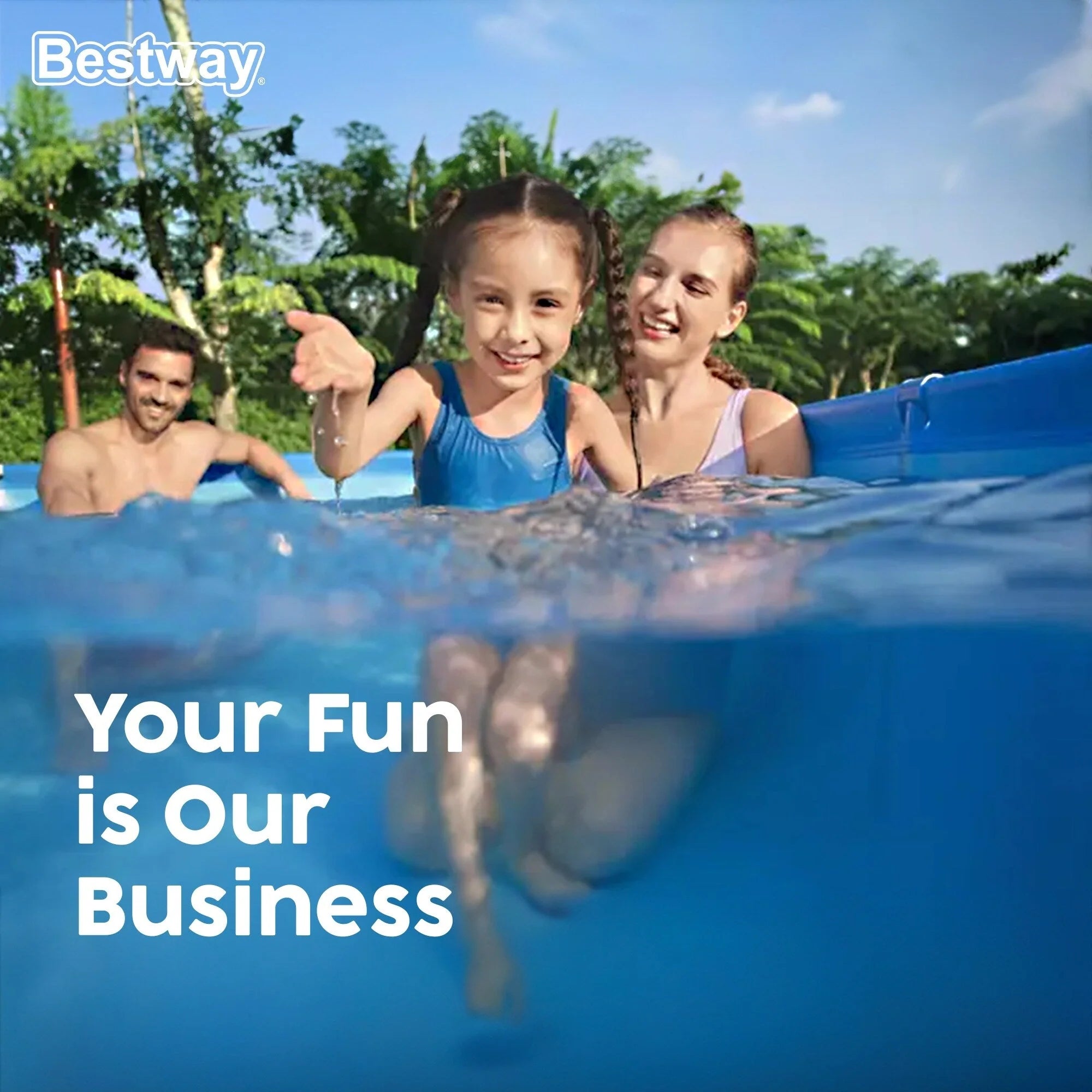 Bestway Steel Pro MAX Rundschwimmbecken Aufstellpool mit Pumpe & Abdeckung