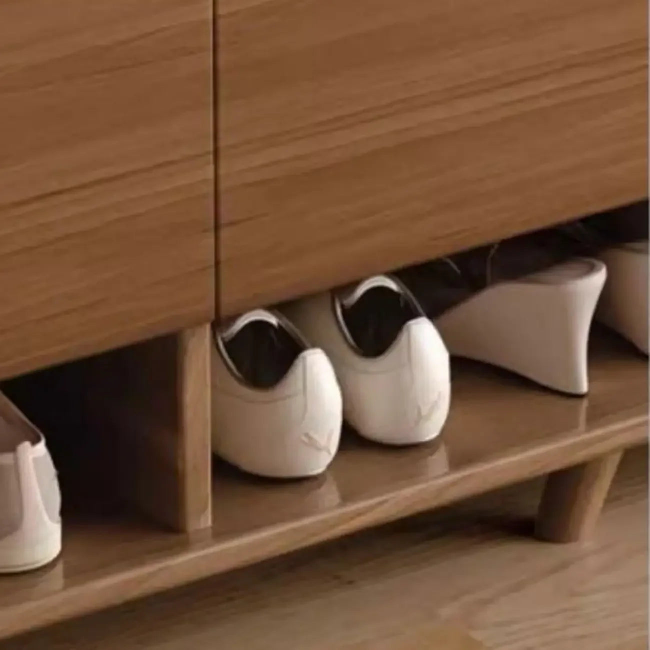 Moderner Holzflur mittlerer Schuhschrank