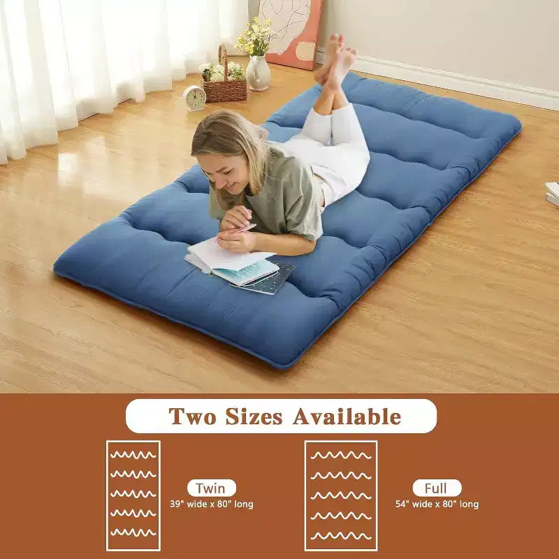 Japanische Futonmatratze, faltbare Bodenschlafmatte, Tatami-Matte für Zuhause, Campingmatratze