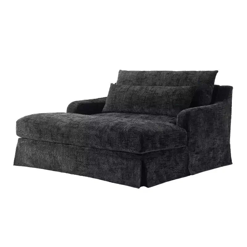Polibi extra-tiefer Chenille-Schlafsofa-Sessel