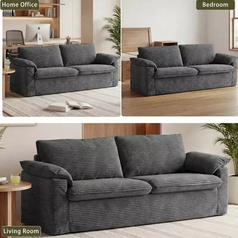Dyonery 86 Cloud Loveseat Sofa, tiefer Sitz & breite Armlehnenkissen, stabiler Rahmen, atmungsaktives ergonomisches Design