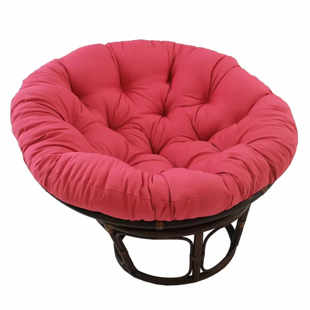 Bali 42-Zoll Rattan Papasan-Sessel mit Twill-Kissen