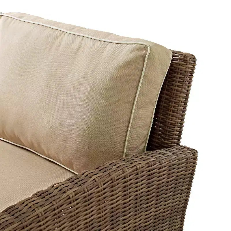 Bradenton 4-teiliges Outdoor Lounge-Set aus Korbgeflecht – Crosley