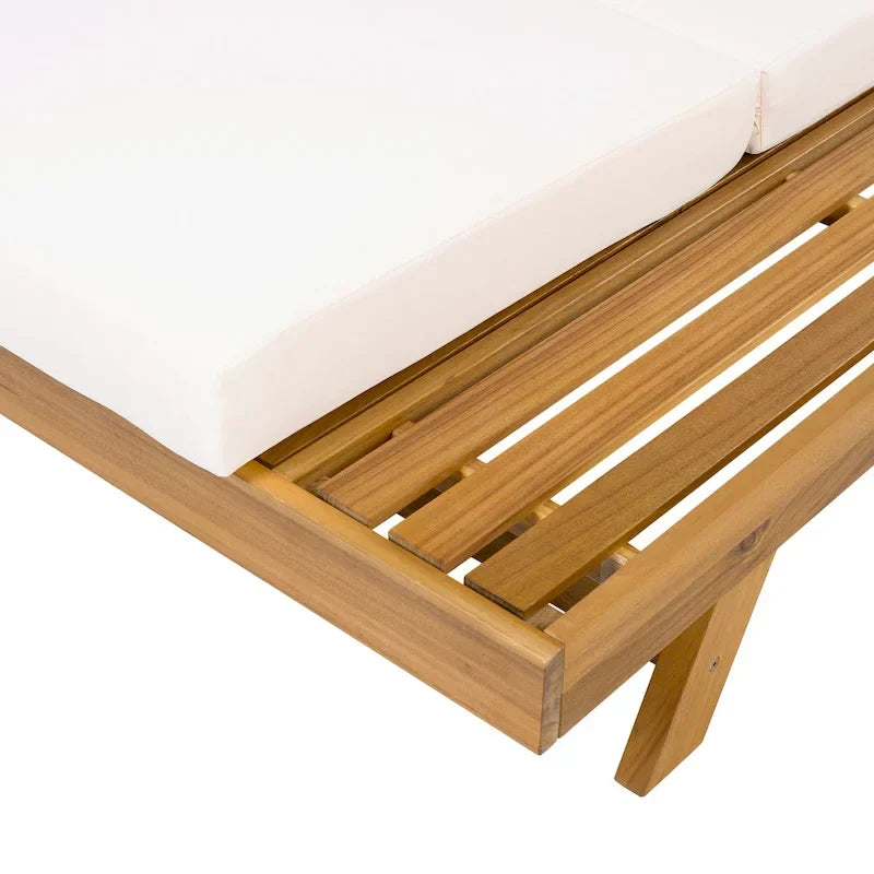 Christopher Knight Home - Michael Outdoor-Liegestuhl-Set aus Akazienholz, 2er-Pack