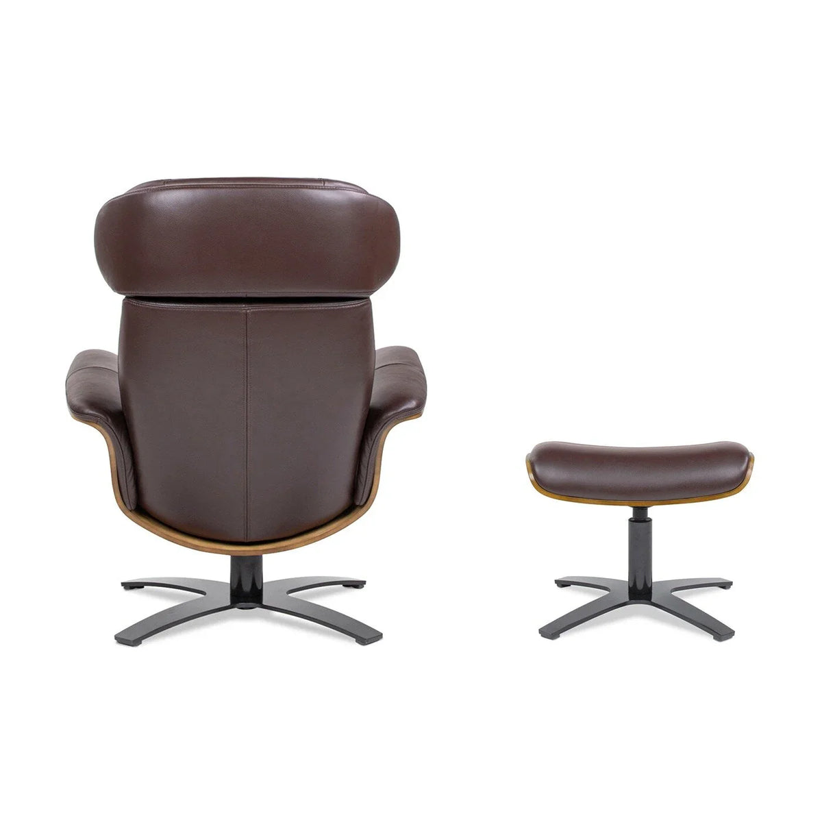 Jovan 31.5 Echtleder Relaxsessel mit Ottoman
