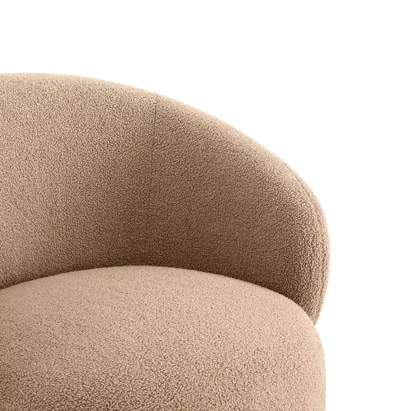 Spruce&Spring Gepolsterter Drehbarer Akzent-Sessel mit Holzfuß