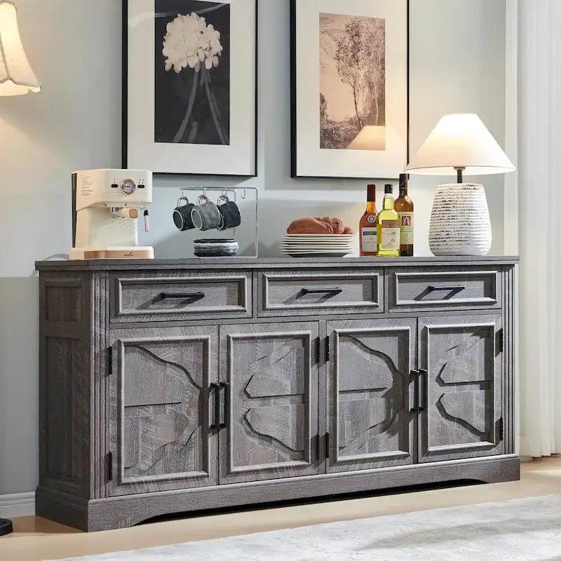 Buffetschrank Landhausstil, Kaffeebar Weinbar für Esszimmer - N/A