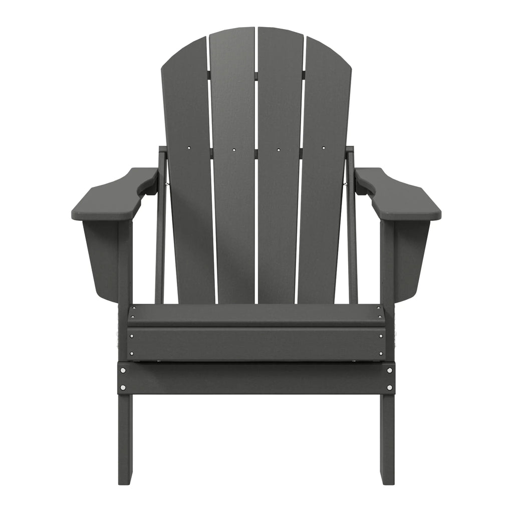 Polytrends Laguna Faltbarer Adirondack-Stuhl für den Außenbereich, wetterfest und lichtbeständig