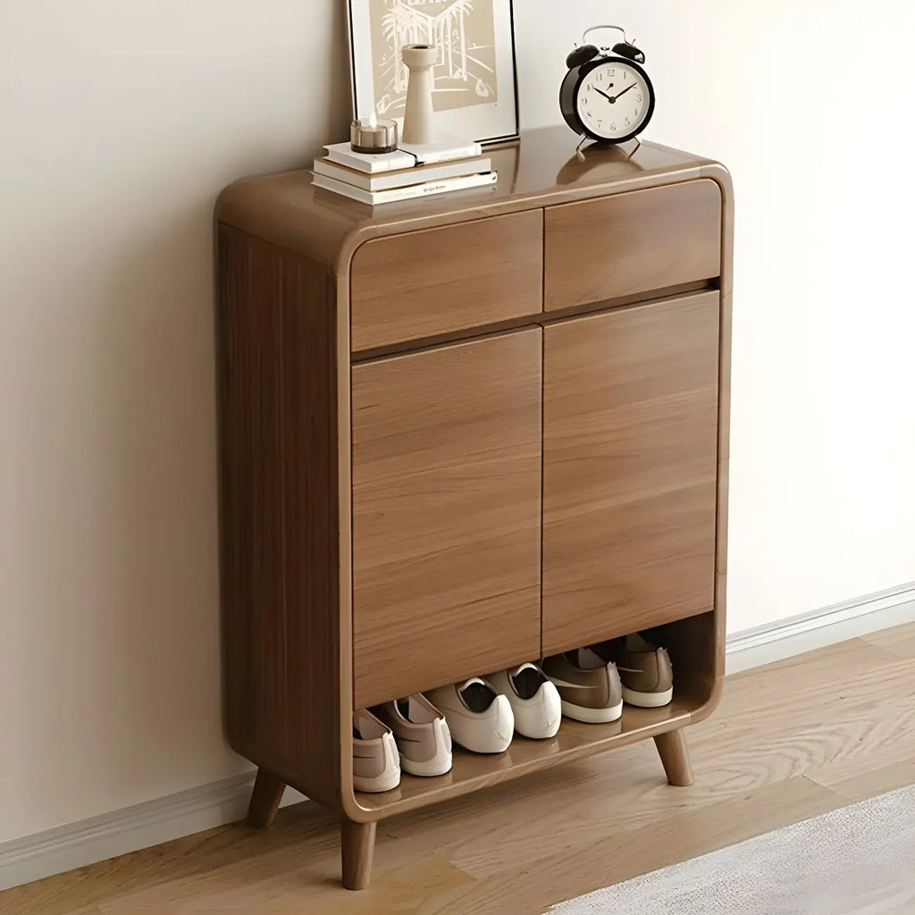 Moderner Holzflur mittlerer Schuhschrank