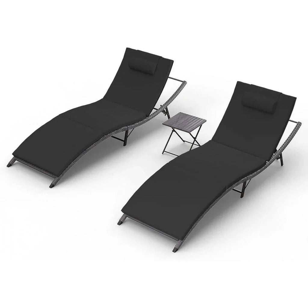 Kullavik 3-teiliges Outdoor-Loungemöbel-Set