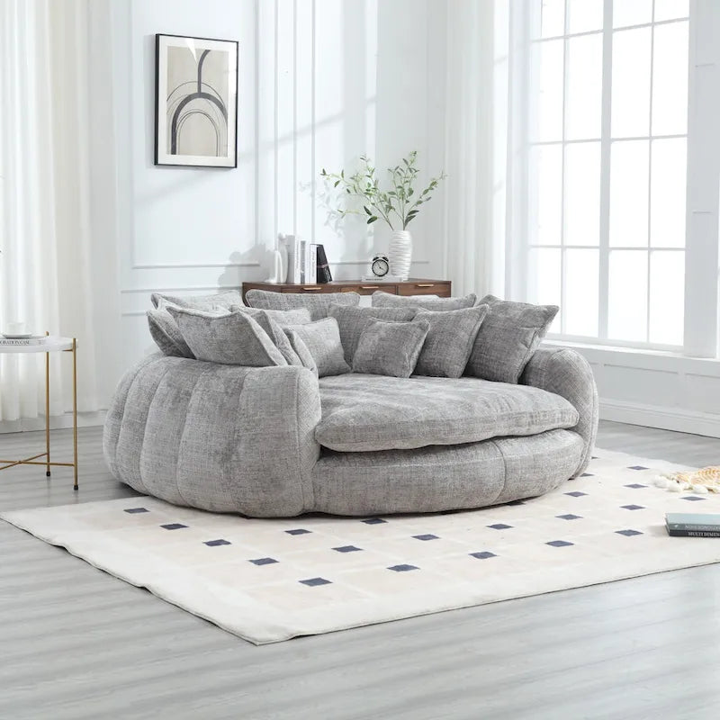 Bequemes Doppelschlafsofa, extra großes Schlafsofa mit Armlehnen