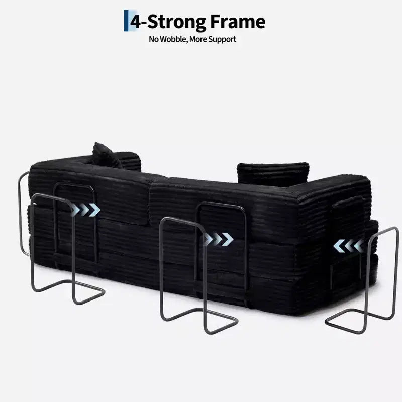 80.7 5-in-1 Schlafsofa – Kord, 544 kg, kein Aufbau